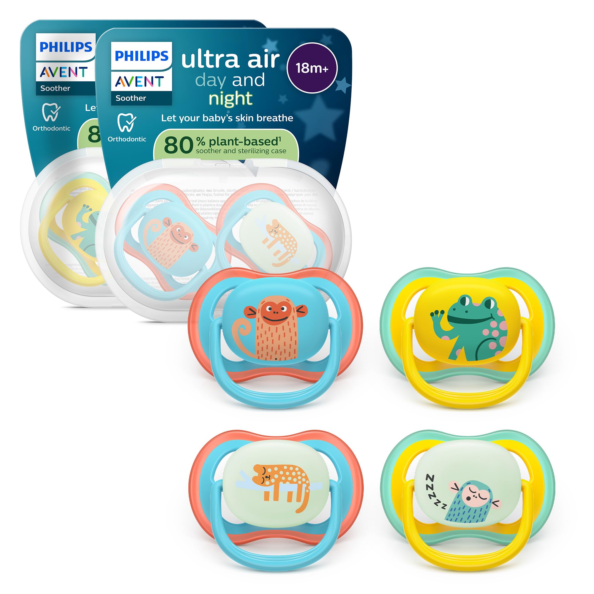 philips-avent-ultra-air-day-night-schnuller-scf349-56-kiefergerechter-silikonsch image 1