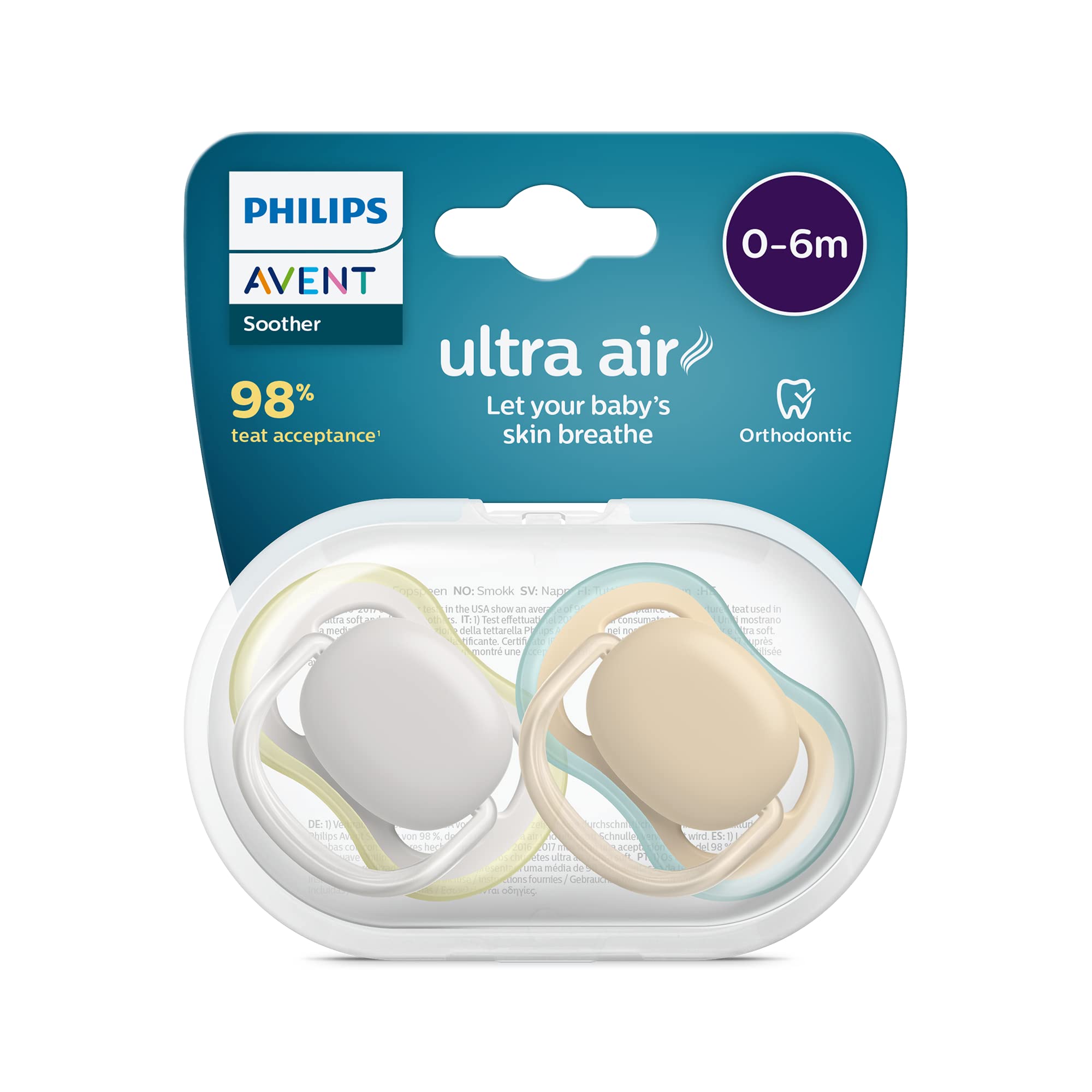 philips-avent-ultra-air-schnuller-scf085-15-atmungsaktiv-bpa-frei-0-6-monate-2er image 1