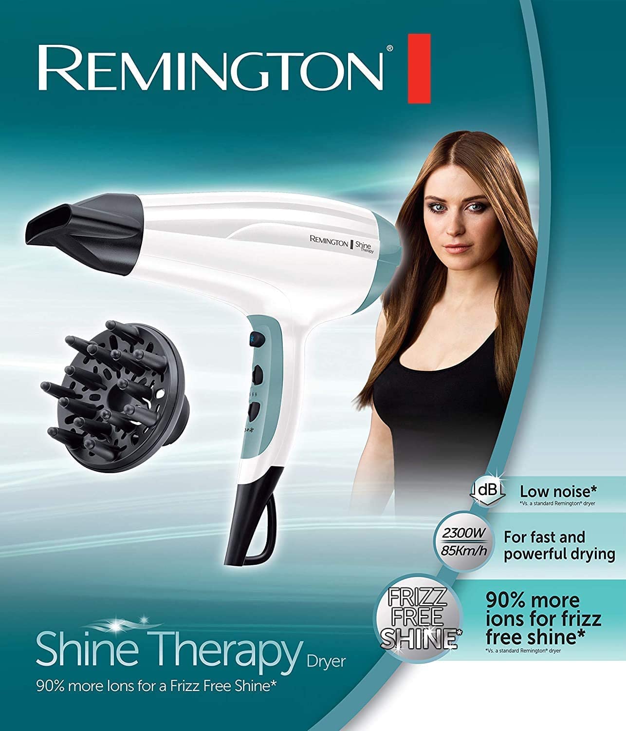 remington-shine-therapy-d5216-ionen-haartrockner-2-300-watt-leicht-leise-mit-sty image 3
