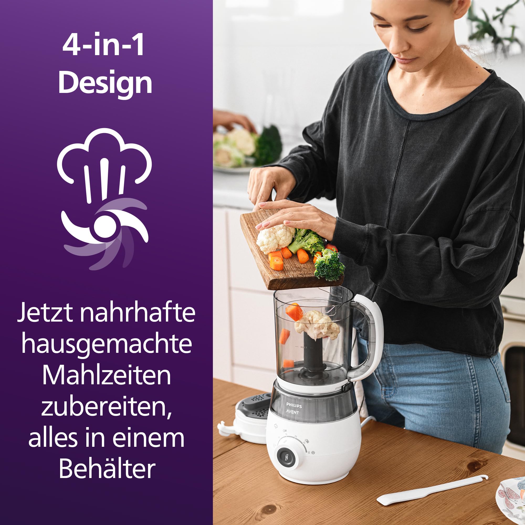 philips-avent-scf883-01-4-in-1-dampfgarer-mit-mixer-premium-babynahrungszubereit image 2