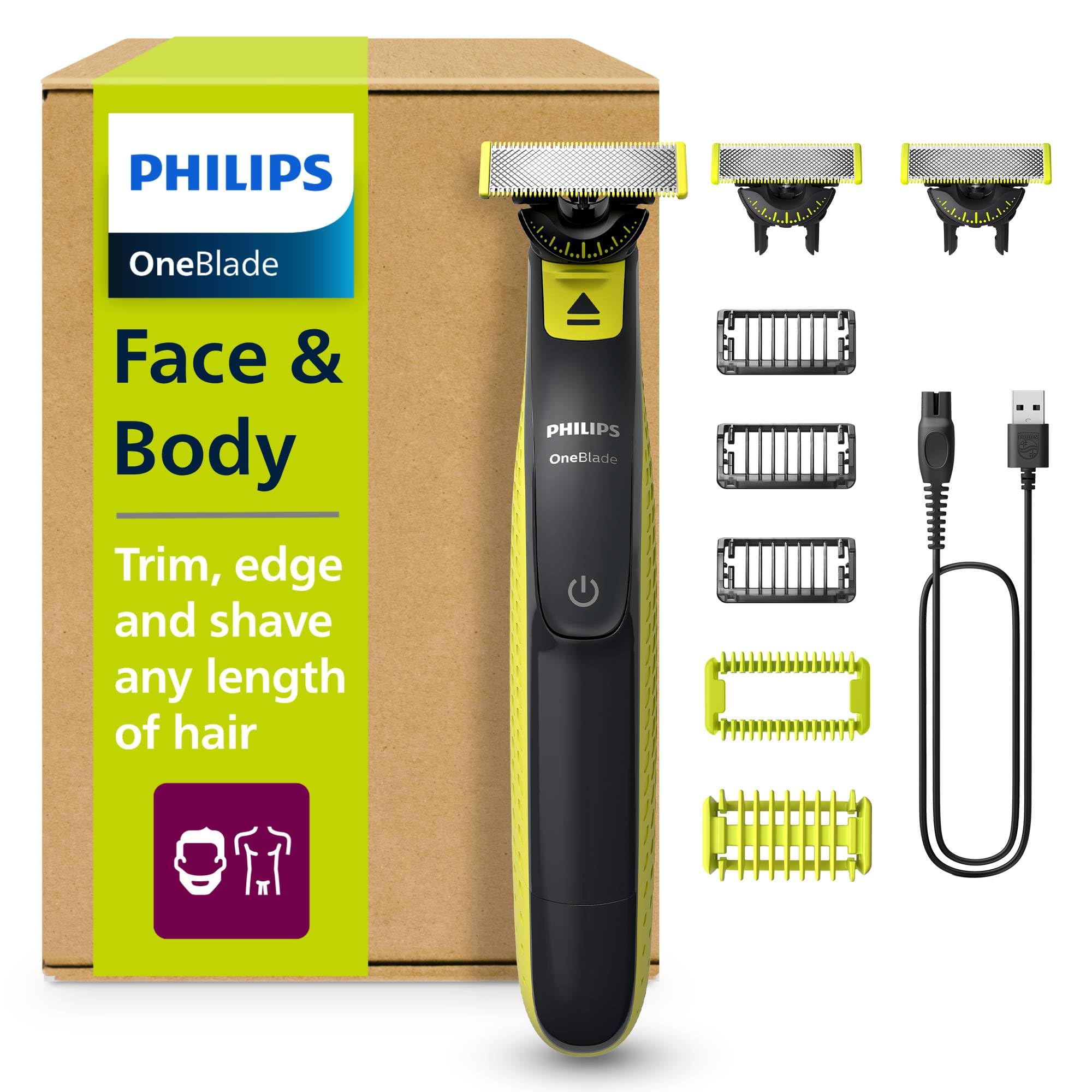 philips-oneblade-360-face-body-qp2824-31-hybrid-rasierer-trimmer-bodygroomer-3x- image 1