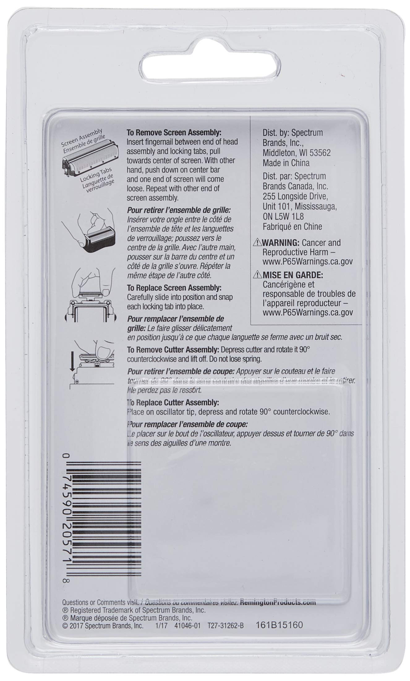 remington-sp-62-folien-und-schneider-ersatzset-schwarz-f-r-microscreen-2-folienr image 2