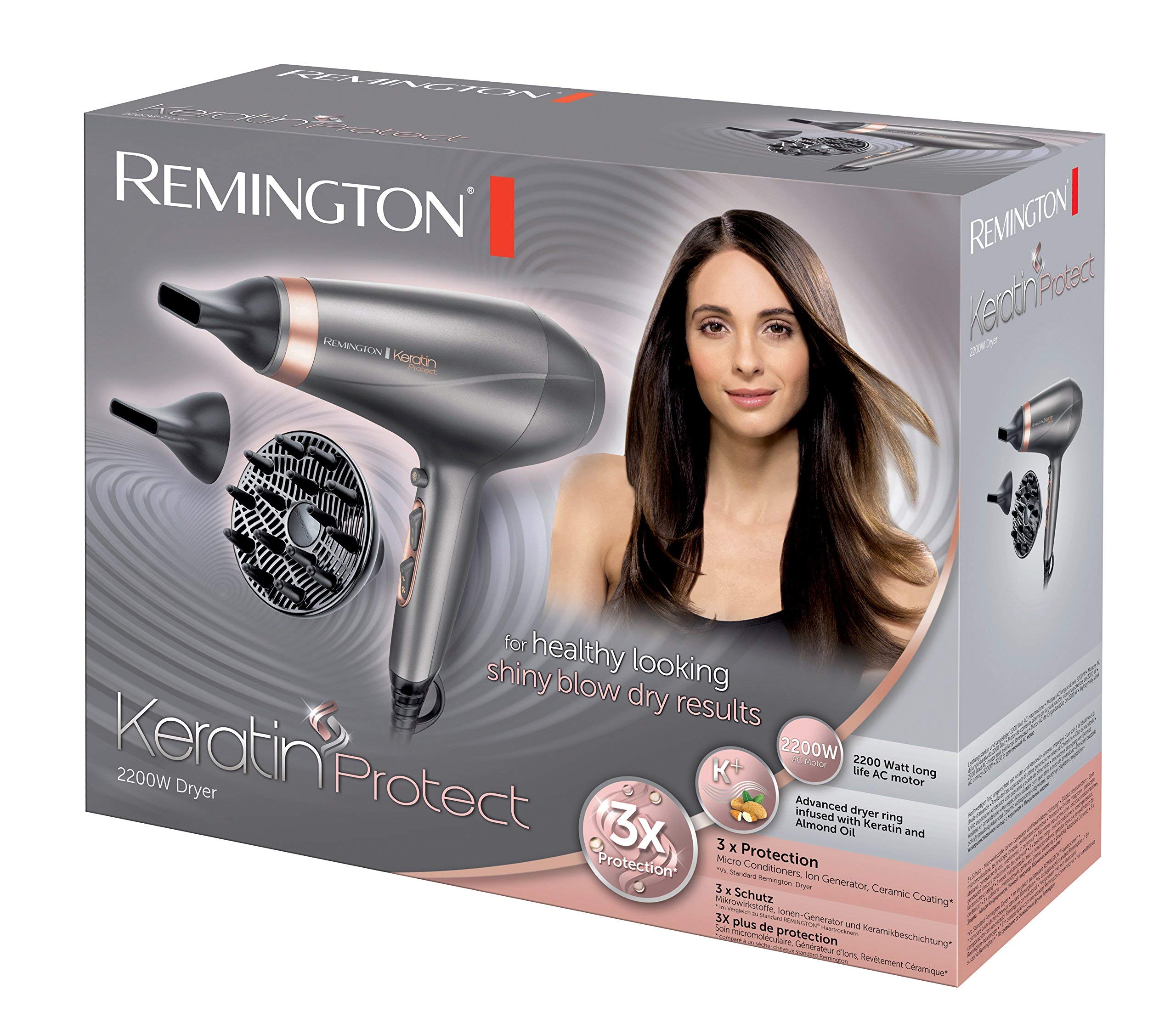 remington-ac8820-keratin-protect-profi-haartrockner-mit-ion-generator-2200-w-ac- image 2