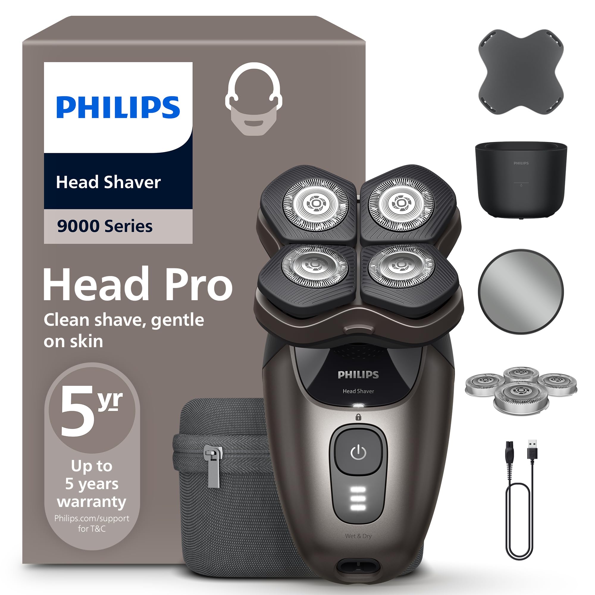philips-head-shaver-pro-series-9000-hs9980-15-glatzenrasierer-f-r-herren-und-fra image 1