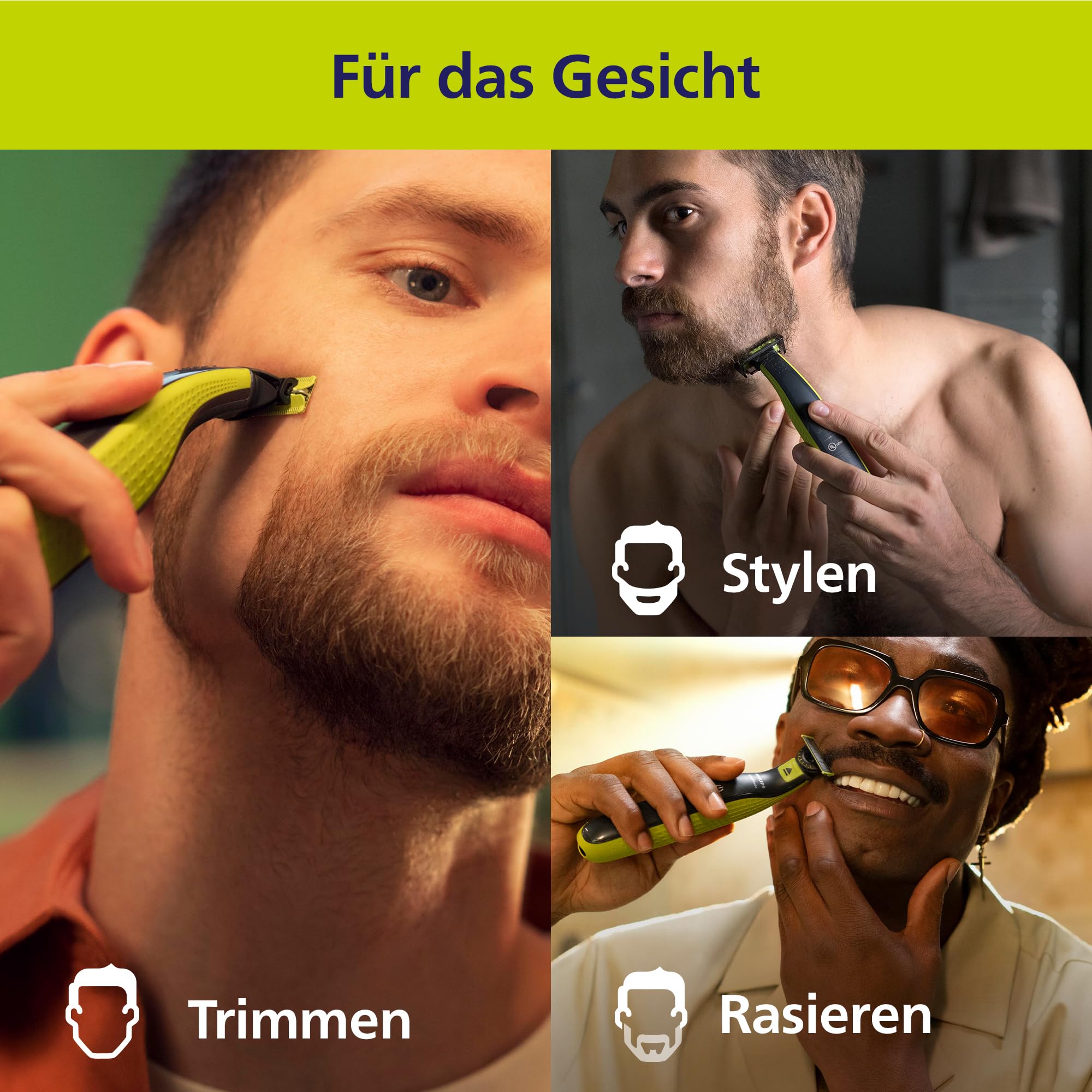philips-oneblade-360-face-body-qp2824-31-hybrid-rasierer-trimmer-bodygroomer-3x- image 2